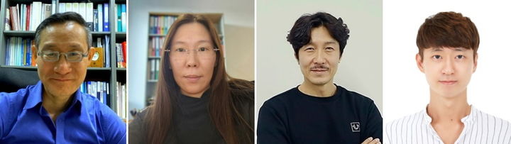 [서울=뉴시스] (왼쪽부터) 고기성 중앙대 의과대학 교수, 오유진 오스트리아 린츠대 생물물리학과 박사, 박성수 성균관대 기계공학부 교수, 박찬용 박사(현 한국기계연구원) (사진=중앙대 제공) *재판매 및 DB 금지