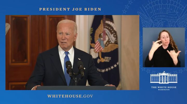 조 바이든 미국 대통령이 1일(현지시각) 백악관에서 연설하고 있다. (사진=백악관 유튜브 캡처) 2024.07.02. *재판매 및 DB 금지