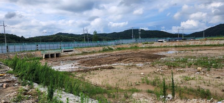 [대전=뉴시스]대전 평촌산업단지 내 저류지. 2024. 07. 22 *재판매 및 DB 금지