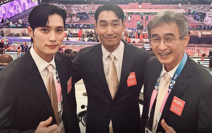 좌측부터 김준호 해설위원, 김정환 해설위원, 최승돈 캐스터 (사진=인스타그램 KBS스포츠 갈무리) *재판매 및 DB 금지