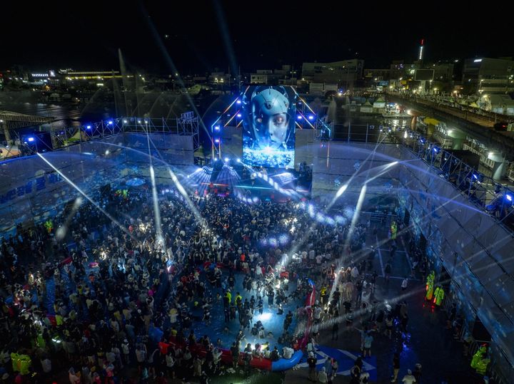 장흥 물축제서 첫 선 입체 EDM '글로벌 워터월드'. (사진=전남관광재단 제공) *재판매 및 DB 금지