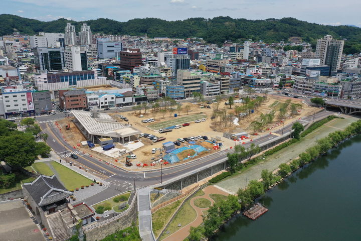 [진주=뉴시스]진주대첩 역사공원 조성 현장 전경.(사진=뉴시스 DB).photo@newsis.com *재판매 및 DB 금지