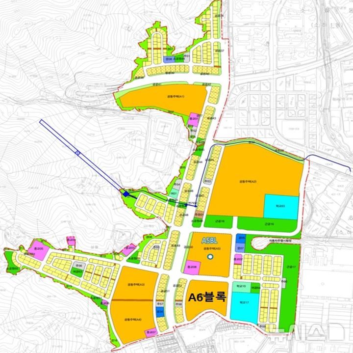 [광명=뉴시스] 광명 구름산지구 도시개발사업 토지이용계획도(사진=광명시 제공)2024.09.04.photo@newsis.com