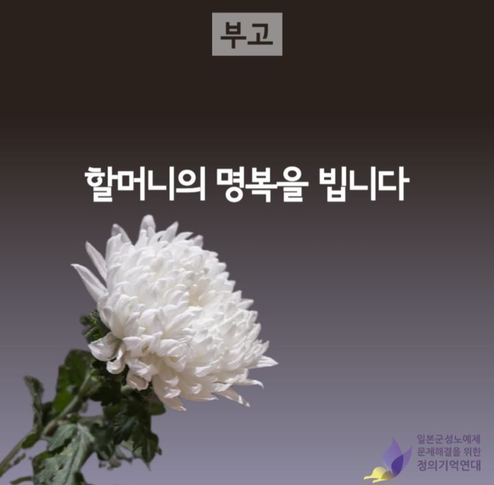 [서울=뉴시스] 7일 정의기억연대 홈페이지 캡처. 2024.09.07. photo@newsis.com *재판매 및 DB 금지