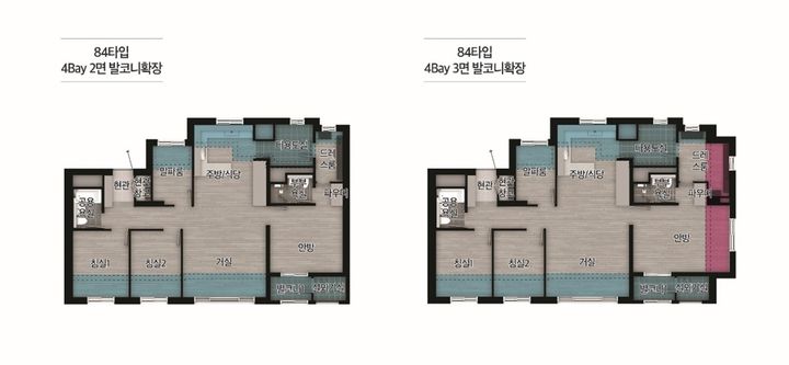 넓어진 실사용 면적, '3면 발코니 아파트' 설계 주목