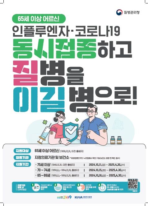 경기도, 20일부터 인플루엔자 예방 무료 접종