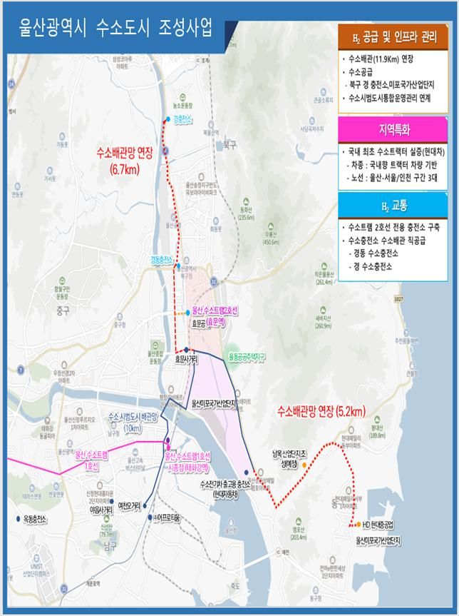 [울산=뉴시스] 울산시는 국내 최초 수소시범도시 조성사업을 성공적으로 마무리한 데 이어 국토교통부 주관 ‘수소도시 조성사업’ 공모사업에도 선정됐다고 20일 밝혔다. (사진= 울산시 제공) 2024.09.20.photo@newsis.com *재판매 및 DB 금지