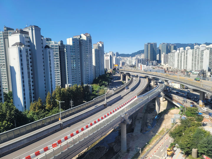 [서울=뉴시스]신설 진출램프(월곡IC→정릉 방면). 2024.09.26. (사진=서울시 제공) *재판매 및 DB 금지