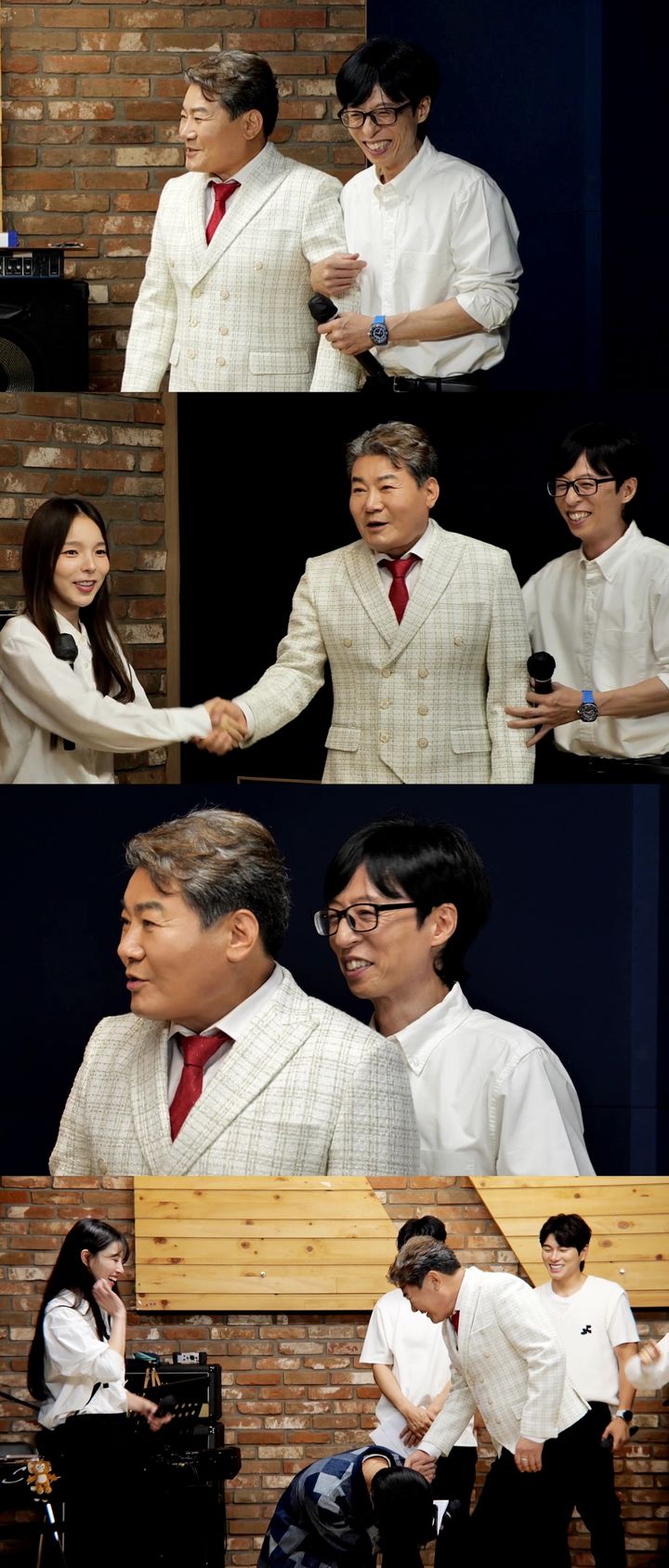 [서울=뉴시스] 28일 오후 6시30분 방송되는 MBC TV 예능물 '놀면 뭐하니?'에서 코러스의 세계로 초대되는 멤버들의 모습이 그려진다. (사진=MBC TV 예능물 '놀면 뭐하니?' 제공) 2024.09.28. photo@newsis.com *재판매 및 DB 금지