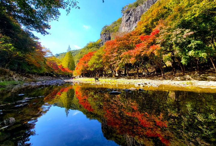 순창군 강천산군립공원의 가을 단풍. *재판매 및 DB 금지