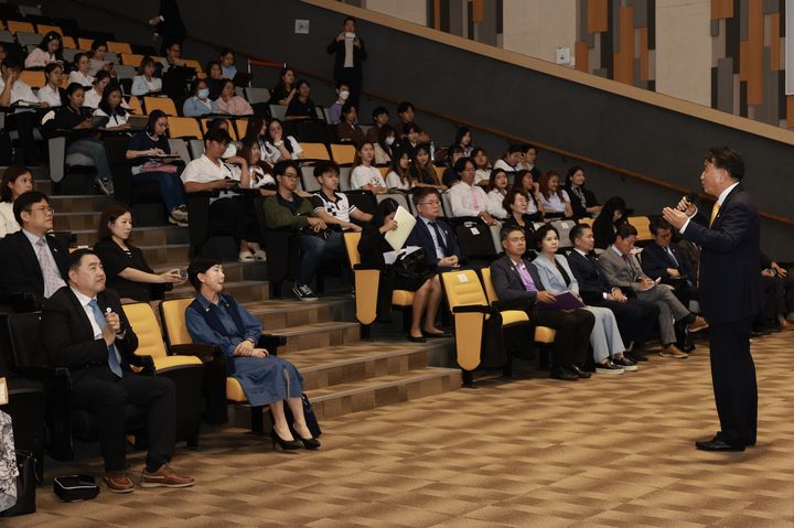 지난 26일 태국 치앙마이 대학교에서 열린 충북 K-유학생 설명회 모습. *재판매 및 DB 금지