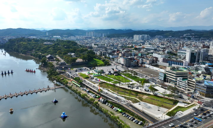 [진주=뉴시스] 진주대첩 역사공원 전경. (사진=뉴시스 DB).photo@newsis.com *재판매 및 DB 금지