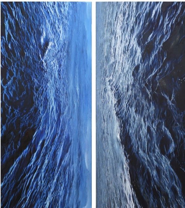 김25, Cast a spell, 2024, Oil on canvas, 188 × 82.3 cm (each) *재판매 및 DB 금지