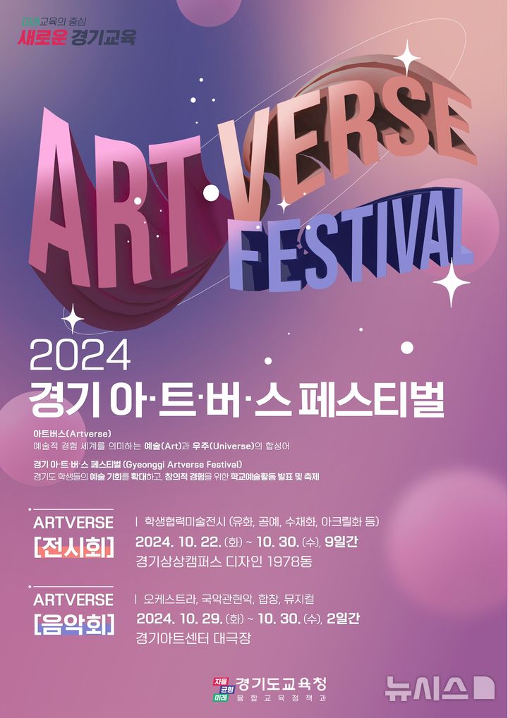 [의정부=뉴시스] 2024 경기 아·트·버·스(Artverse) 페스티벌. (사진=경기도교육청 제공) 2024.10.18 photo@newsis.com