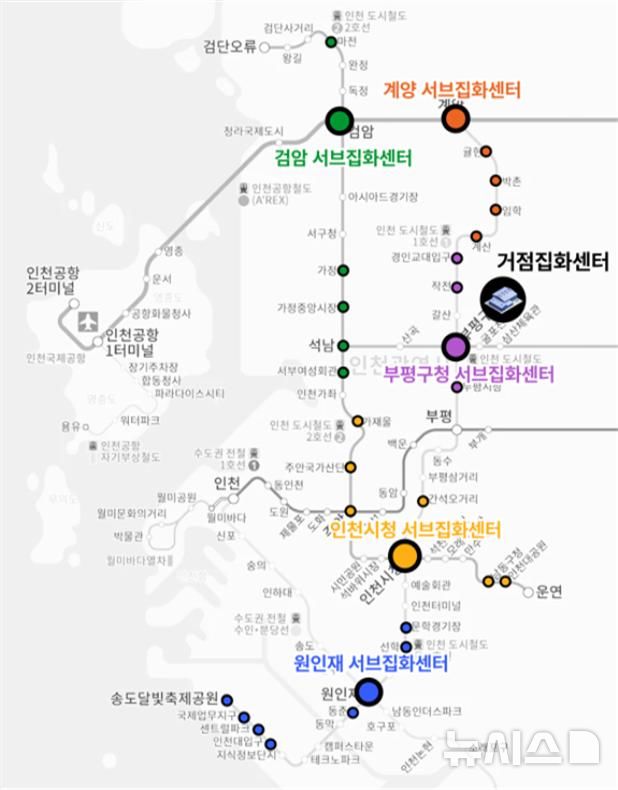 [인천=뉴시스] 정일형 기자 = 지하철역 택배 집화센터 1단계 설치 역사. (사진은 인천시 제공)