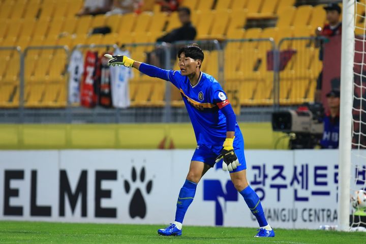 [서울=뉴시스] 프로축구 K리그1 광주FC의 김경민. (사진=광주FC 제공) *재판매 및 DB 금지