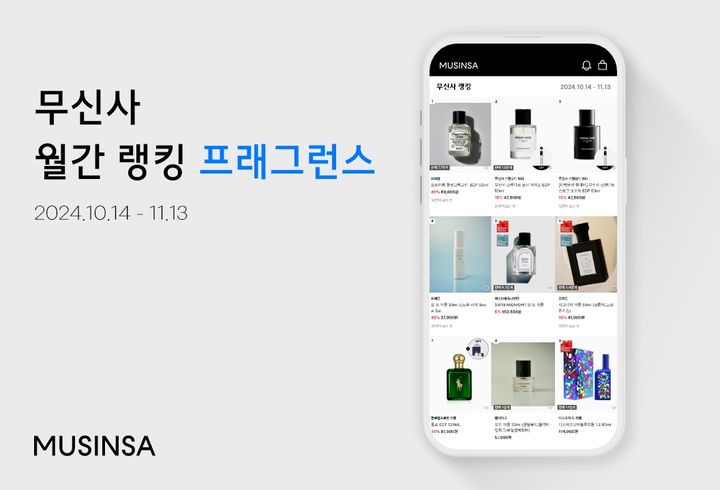 [서울=뉴시스] 무신사가 프래그런스(fragrance) 브랜드가 주목받고 있다고 19일 밝혔다. (사진=무신사 제공) *재판매 및 DB 금지