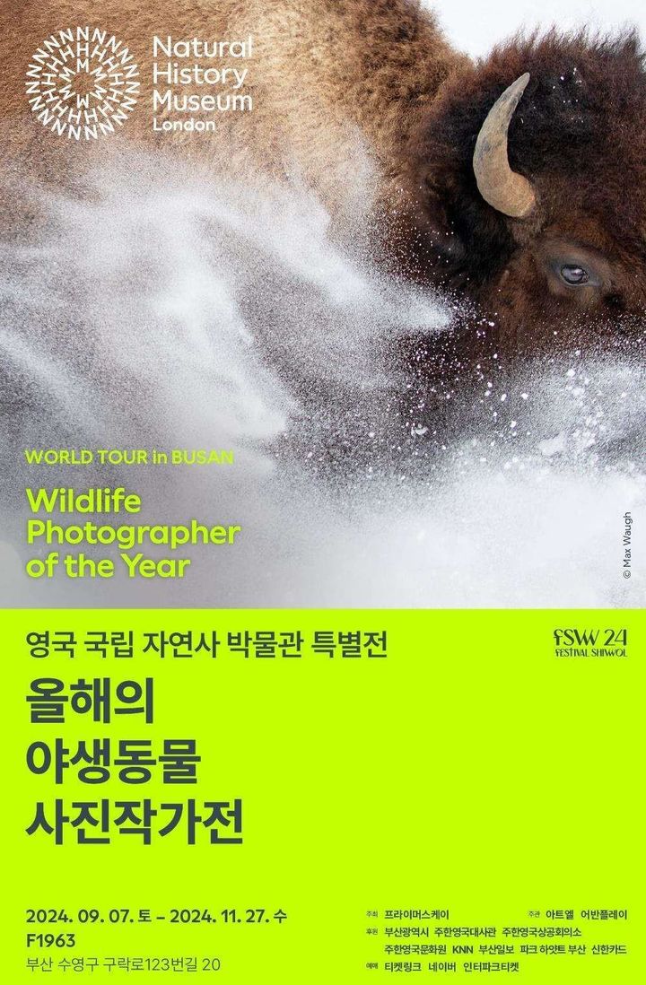 [부산=뉴시스] 부산시는 오는 27일까지 열리는 영국 국립자연사박물관 특별전 '올해의 야생동물 사진작가전'에 문화적 기회를 접하기 어려운 아동·청소년을 대상으로 무료관람을 지원한다고 21일 밝혔다. (사진=부산시 제공) 2024.11.21. photo@newsis.com *재판매 및 DB 금지