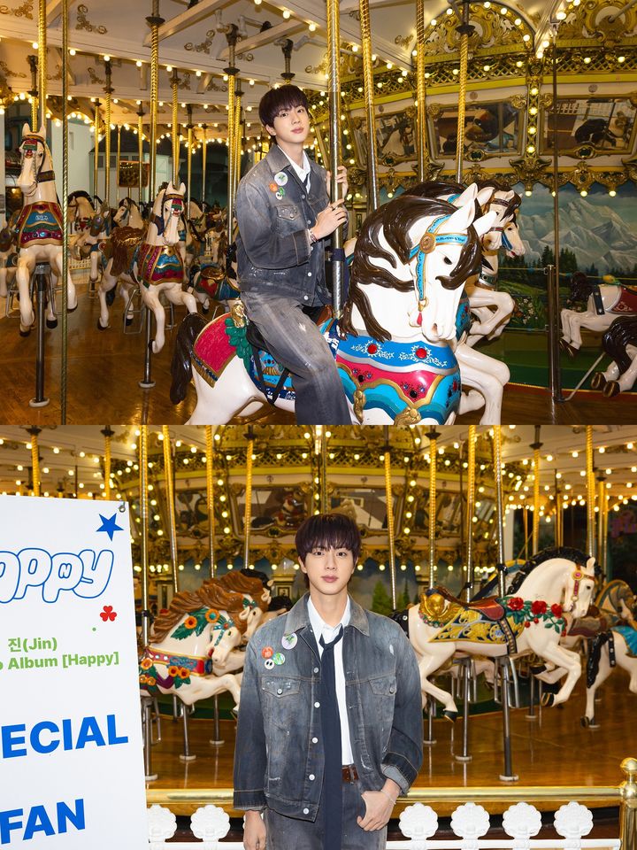 BTSジン、メリーゴーランド100ホイールタム - ファンプラス コミュニティ