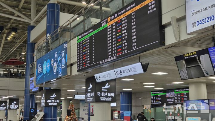 '제주 전역 강풍특보'…청주공항 항공기 결항·회항·지연 속출