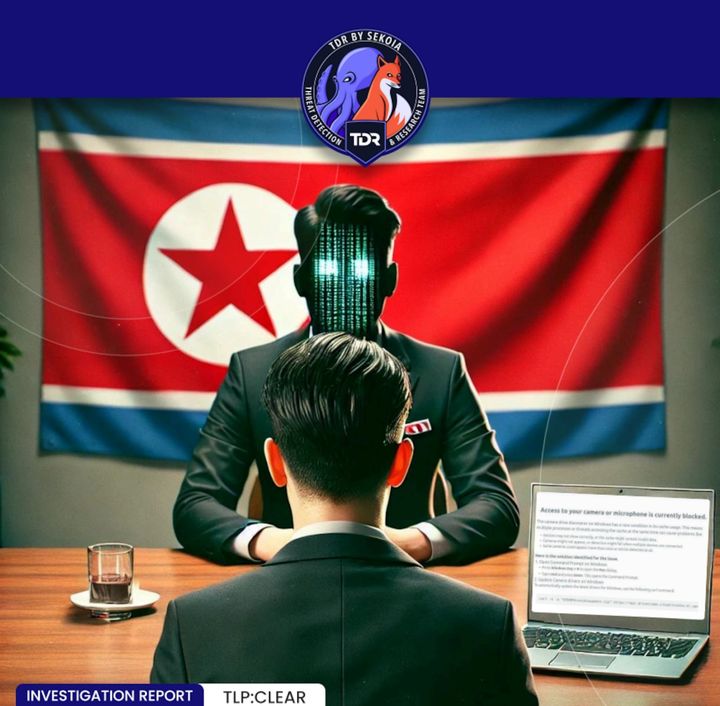 [서울=뉴시스]암호화폐 보안기업 세코이아가 펴낸 북한 라자루스 해킹 그룹의 신종 해킹 수법 보고서 표지. (출처=세코이아, RFA에서 재인용) 2025.4.2. *재판매 및 DB 금지