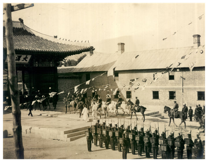 [서울=뉴시스] 덕수궁 원수부 건물 1900년대 (사진=국가유산청 제공) 2025.04.21. photo@newsis.com *재판매 및 DB 금지