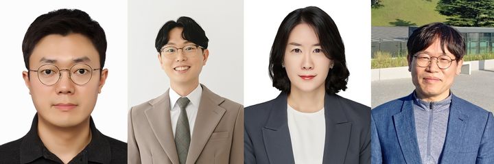 [서울=뉴시스] 국립중앙박물관회 학술상 금관상 수상자. (왼쪽부터) 권영우 학예연구사, 김명훈 학예연구사, 신소연 학예연구관, 윤온식 학예연구사.(사진=국립중앙박물관회 제공) 2025.05.13. photo@newsis.com *재판매 및 DB 금지