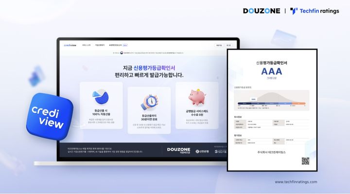 더존 테크핀레이팅스, ‘크레디뷰’로 기업 공공입찰 준비 '하루 완결'