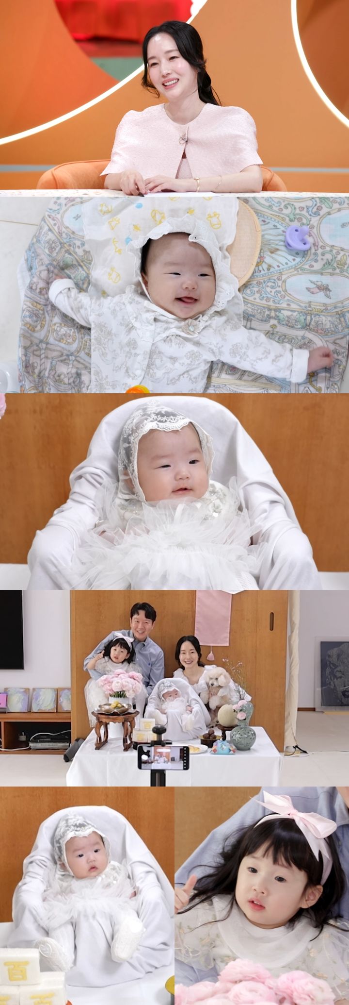 '의사♥' 이정현, 둘째 딸 백일 맞아 가족사진 공개