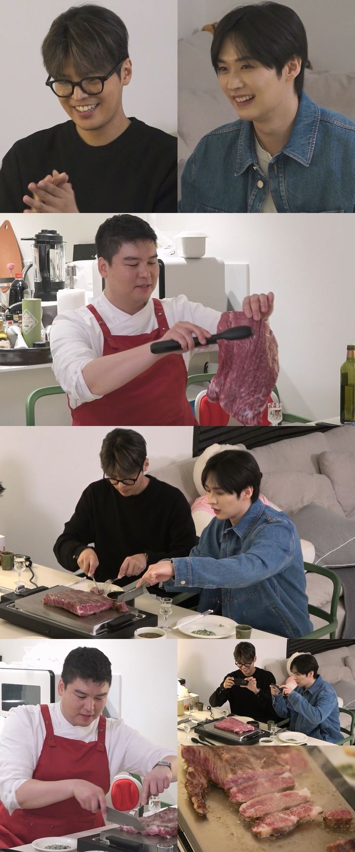 이장우, 려운·리노에 한우 코스 한상 
