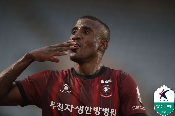 [서울=뉴시스] 프로축구 K리그2 부천FC1995의 몬타뇨. (사진=한국프로축구연맹 제공) *재판매 및 DB 금지