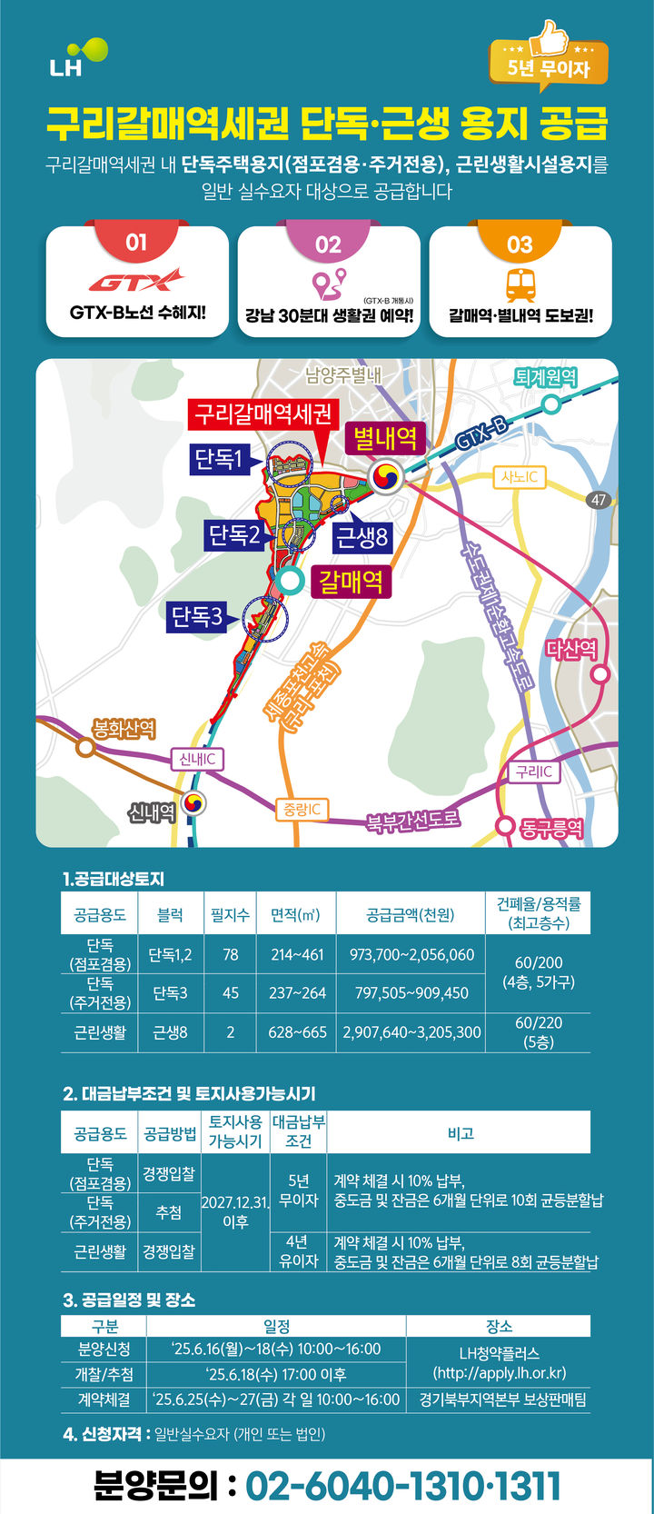 [서울=뉴시스] 한국토지주택공사(LH)의 구리갈매역세권지구 매각필지 홍보 리플렛 이미지. 2025.05.21. (자료=LH 제공) photo@newsis.com  *재판매 및 DB 금지