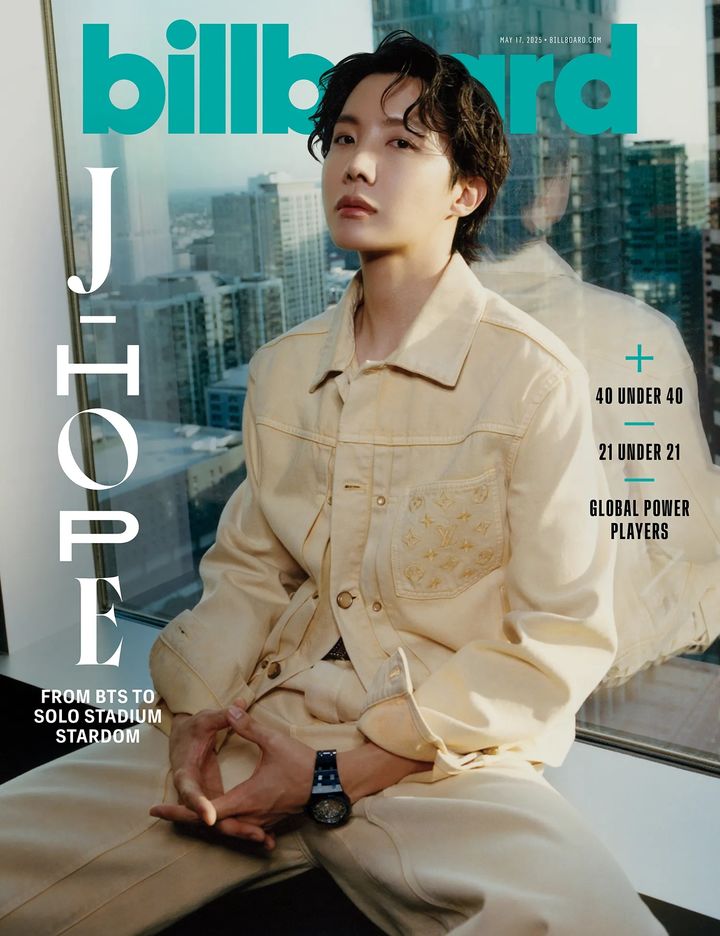 [서울=뉴시스] 방탄소년단 제이홉이 미국 빌보드 매거진 표지를 장식했다. (사진 = 빌보드(Billboard) 제공) 2025.05.21. photo@newsis.com *재판매 및 DB 금지