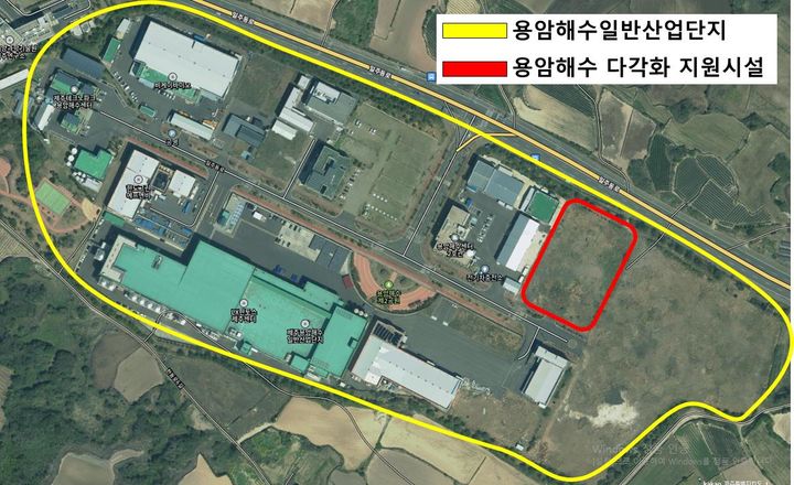 [제주=뉴시스] 제주시 구좌읍 용암해수단지 다각화지원시설 위치도. (사진=제주도 제공) 2025.05.21. photo@newsis.com *재판매 및 DB 금지