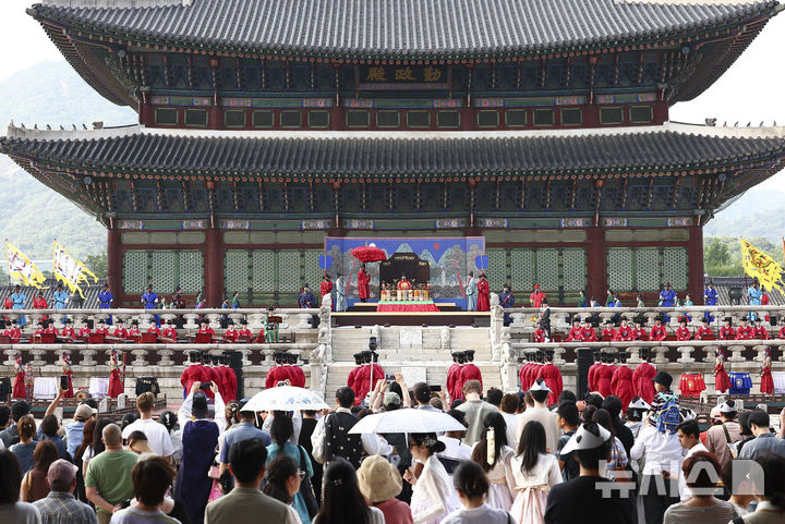 '세종조 회례연' 12년 만에 경복궁서 재공연 [뉴시스Pic]