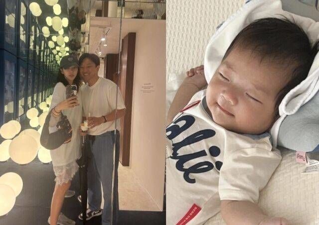 손담비, 100일 앞둔 딸 공개…이규혁 붕어빵