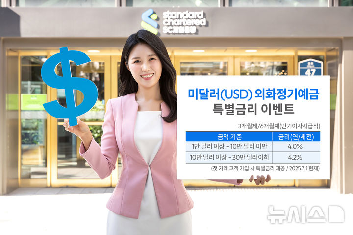 SC제일은행, '미 달러화 정기예금' 연 4.2% 특별금리
