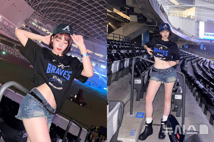 치어리더 하지원, 과감히 드러낸 속살…'보일 듯 말 듯'