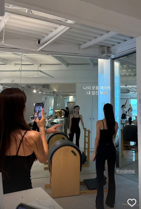 '배용준♥' 박수진 근황 포착…청순 미모+군살 제로