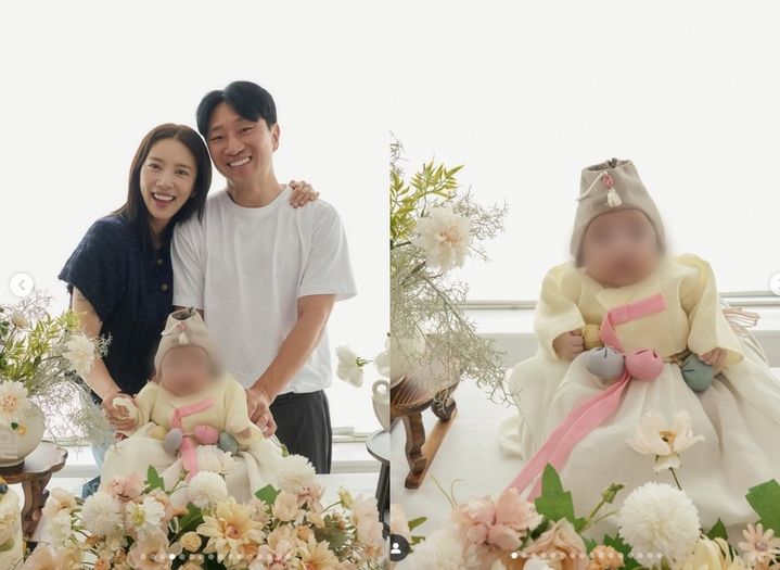'이규혁♥' 손담비, 딸 100일 잔치 공개…완성형 미모