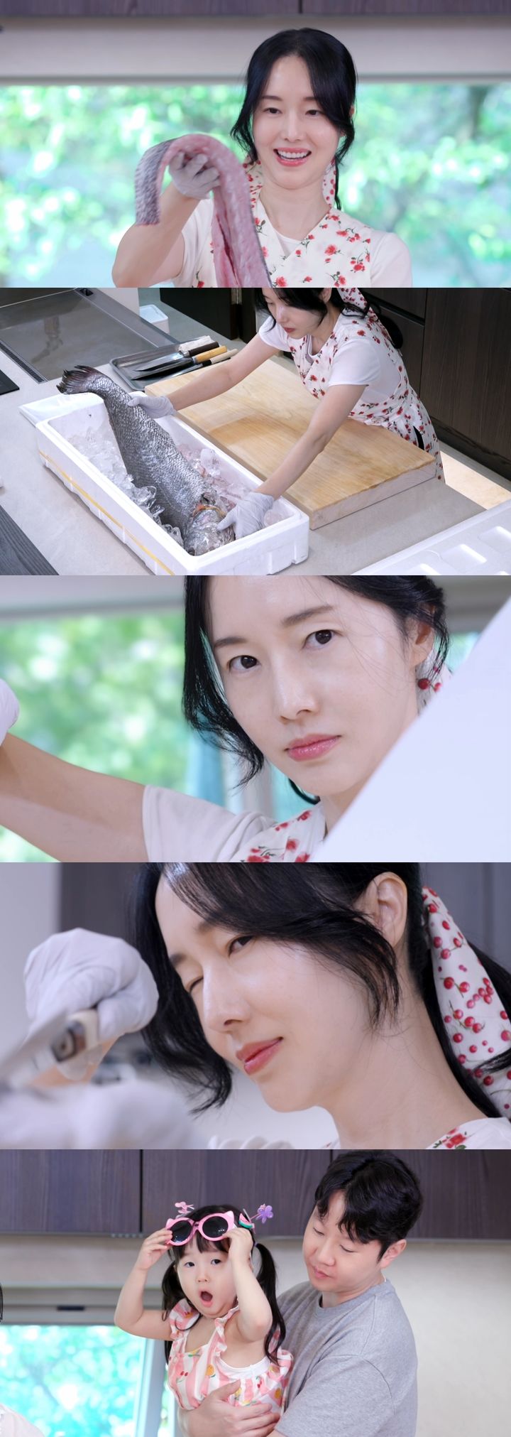 이정현, 6.1㎏ 대형 민어 손질 뚝딱…