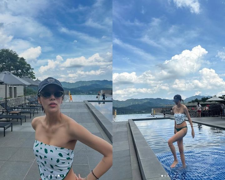 '이규혁♥' 손담비, 과감 비키니…청순 글래머