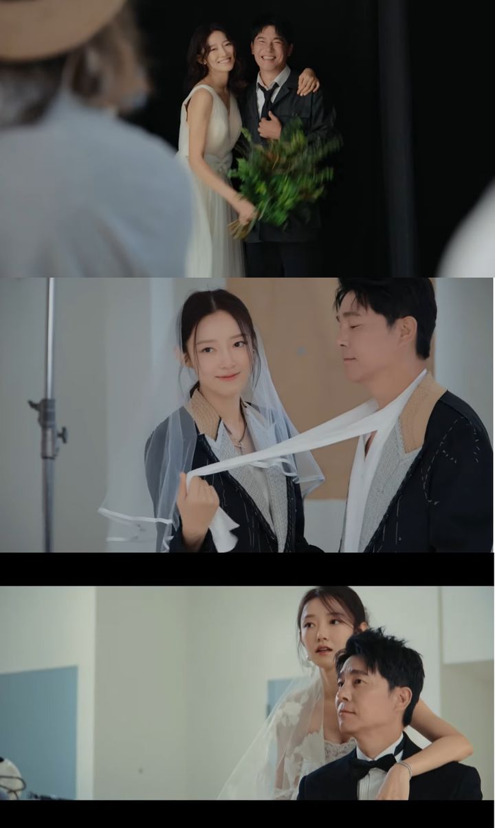 임창정♥서하얀, 결혼 9년차에도 신혼 케미…웨딩 화보 공개