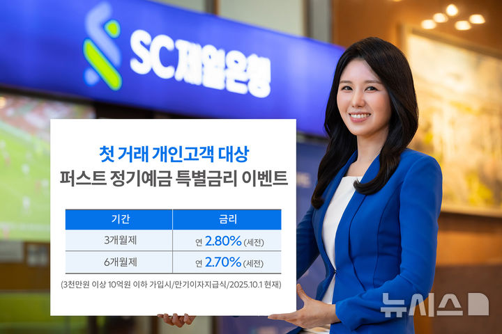 SC제일은행, 첫 거래 퍼스트정기예금 연 2.8% 특별금리 – 탐정사무소 인천탐정사무소 서울탐정사무소