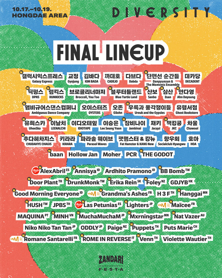 폰테크 달인 – 이승윤·이날치·비올렛 워티에…다양성 내세운 ‘잔다리 페스타 2025’