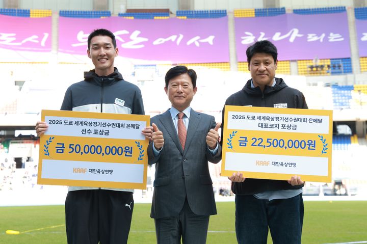 육상연맹, ‘세계선수권 銀’ 우상혁에 포상금…영재 장학금도 수여 웹사이트상위노출 사이트상위노출 홈페이지상위노출