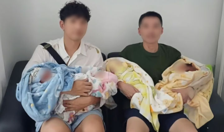 男男부부, 대리출산으로 '네 쌍둥이' 얻어…논란 확산