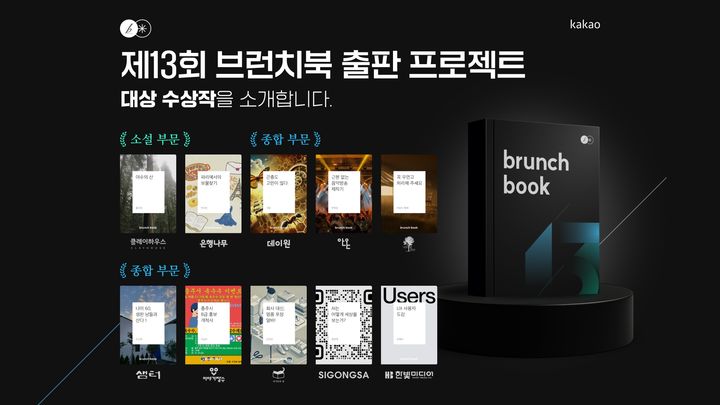 경쟁률 1400대1…카카오 브런치북 출판 대상에 '야수의 산' 등 10편