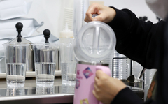 '친환경 축제' 외친 광산구, 청사 일회용품 사용 여전