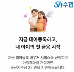 수협, 태아에게 첫 금융 혜택 지원…'태아등록 바우처' 제공